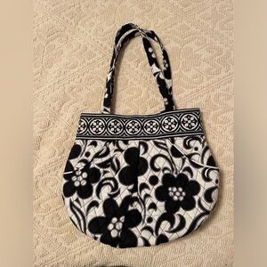 Vera Bradley Retired Night & Day Morgan Double Strap Pleated Shoulder Bag.